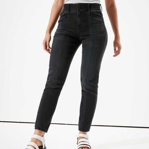 High waisted black jeans